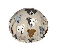 Gorros de ducha Pitbull, gorro de baño elástico multiusos, gorro impermeable para el pelo, gorros para Spa/salón/uso doméstico/Hotel/viaje