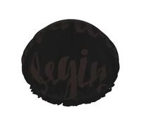 Gorros de ducha reutilizables, impermeables y suaves para mujer, con doble capa de protección. ¡Que comience la aventura!