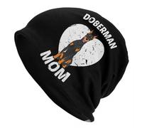 Gorros de Gorro Adulto Unisex Amante Dóberman Divertido Gorro de Punto Sombrero Hip Hop Cálido Otoño, Invierno Exterior Sombreros de Skullies