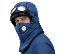 Gorros de Invierno - Gorro Grueso y Cálido de Cobertura Total | con Gafas y Gorro de Nieve Antiviento - para Montar Acampar Ciclismo Correr Motocicleta Snowboard