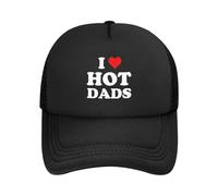 Gorros de Invierno Gorros de Navidad Que me encantan los Padres Atractivos DILF Heart DILF Lover Foam Mesh Trucker Hat s del Día del Padre s de Verano con Malla de Malla para Llevar Casual