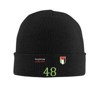 Gorros de Invierno para Hombres, Fútbol Palestino, Gorros de Sombrero palestino, Gorros de Sombrero de bonete para Hombres, Mujer Hip Hop para Exteriores, Gorros elásticos térmicos de Primavera