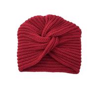 Gorros de invierno para mujer, gorro de punto, gorro de lana, turbante cálido, gorro grueso para quimioterapia para pacientes con cáncer, gorro de invierno para adultos, rosso, Talla única