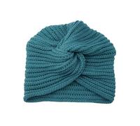 Gorros de invierno para mujer, gorro de punto, gorro de lana, turbante grueso, gorro de quimioterapia para pacientes con cáncer, sombrero de invierno para hombre, Verde tirando a negro, Talla única