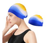 Gorros de Natación, Gorro Piscina, Gorro de Natación para Adultos, Gorra de Baño de Silicone, Gorro de Natación para Mujeres y Hombres, Gorro de Natación de Adulto con Pelo Largo
