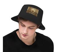 Gorros de Pescador Sun Old Egypt Timeless Grace para Hombre, Sombreros de Pesca con protección Solar y Sombreros de Cubo, Ideales para Playa, Safari y Exteriores, Color Negro