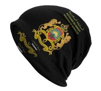Gorros de Punta de Punta de Pasaporte Marroquí Personalizados Gorros de Punto de Moda para Hombres Mujeres Otoño Invierno Cálido Reino de Marruecos Gorros Skullies