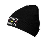 Gorros De Punto Bandera Sin Reyes No Hay Reyes En Estados Unidos Gorro Invierno Protección Solar Skull Cap Ligero Gorro De Punto para Cumpleaños Deporte Trabajo