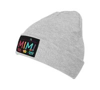 Gorros De Punto Bendecida por Ser Llamada Mamá Y Mimi Gorro Invierno Informal Skull Cap Ligero Gorros Beanie para Deporte Trabajo Aniversario