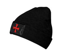 Gorros De Punto Caballeros Templarios De La Cruz Beanie Informal Skull Cap Protección Solar Gorro Invierno para Cumpleaños Deporte Aniversario