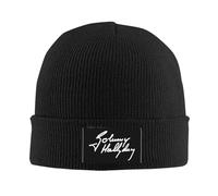Gorros de Punto cálido Unisex para Mujeres y Hombres Adultos Sombreros de Gorro de Gorro de Punto para Adultos de la Leyenda del Rock francés Johnny Hallyday Skullies Gorra de esquí al Aire Libre