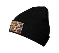 Gorros De Punto Estrella De Mar De Concha De Playa De Arena Gorros Beanie Protección Solar Gorro Invierno Informal Skull Cap para Cumpleaños Trabajo Moto