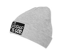 Gorros De Punto Jesús Es Dios - Cristianismo Gorro De Punto Informal Gorros Beanie Protección Solar Skull Cap para Cumpleaños Deporte Aniversario