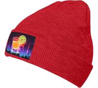 Gorros De Punto Trago De Tequila Y Rodaja De Lima Gorro De Punto Informal Beanie Holgado Gorro Invierno para Cumpleaños Deporte Moto