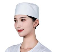 Gorros de Servicio de Hotel Unisex Gorro de Cocinero Transpirable fácil de Limpiar Ideal para Sushi Camarero Recepción y Uniformes de Comedor Gorros de Uniforme de Camarero