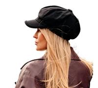 Gorros estilo vendedor de periódicos de lana para mujer: boinas cálidas y acogedoras para invierno