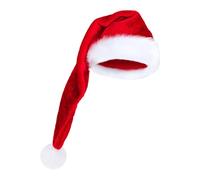 Gorros Largos De Papá Noel para Adultos,Sombrero De Navidad Súper Largo,Gorros de peluche navideños - Disfraz de cosplay, sombrero unisex para adultos para celebraciones de fiestas de Navidad y