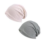 Gorros Oncológicos para Mujer, 2 Piezas Quimio Cáncer Algodón Sombrero para la Cabeza, Turbantes Oncologicos Pañuelos Cabeza, Suave/Transpirable, para Mujeres Hombres
