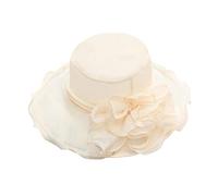 Gorros para perros damas damas gorra amplia sombrero de boda tocado té béisbol gorras secador, beige, Talla única