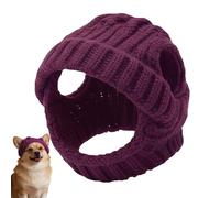 Gorros para Perros, Gorro Suave de Punto con Agujeros para Las Orejas, Lindo Gorro para Gatos, Perros, para Chihuahua, Bulldog francés, Gatito, Cachorro, de Invierno, cumpleaños, Cosplay