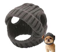 Gorros para perros pequeños, gorro de punto con agujeros para las orejas | Lindo gorro para gatos y perros, para chihuahua, bulldog francés, gatito, cachorro, de invierno, cumpleaños, cosplay