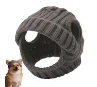 Gorros para Perros Pequeños - Gorro De Punto con Orificios para Las Orejas, Gorro De Gato para Cosplay Festival Cachorro Invierno Cumpleaños Gatito Halloween Año Nuevo Chihuahua Bulldog Francés