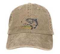 Gorros Unisex de Papá Noel Pesca con Mosca Trucha Rainbow Hunter Pescador Amante Sombrero de béisbol Retro Gorra de Protección de Sol de algodón Gorras de Golf Unisex Casuales Regalo de Moda