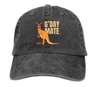 Gorros Unisex de Papá Noel Sombrero Canguro Australiano Sombrero de Punta para Mujer G'Day Sombreros Personalizados de protección con Visera Regalo de Moda