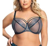 Gorsenia Sujetador Sin Relleno con Correas Decorativas para Mujer K496 Paradise, Verde,110D