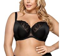 Gorsenia Sujetador Sin Relleno con Encaje para Mujeres K425 Casablanca, Negro,115F