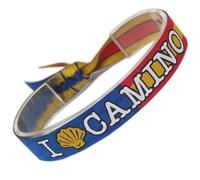 GOS Best Supplies Pulsera De Tela Camino De Santiago Peregrino España Para Hombre Mujer Unisex I LOVE CAMINO El Camino Es La Meta España. Xacobeo Jacobeo