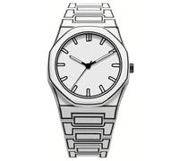 Gosasa Creative Unisex Sketch Anime Style - Reloj de pulsera de cuarzo para hombre y mujer, impermeable, minimalista, analógico en blanco y negro con correa de silicona, Y blanco, Estilo anime de moda