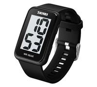 Gosasa Reloj digital cuadrado para hombre y mujer, números grandes, esfera impermeable con retroiluminación LED, Moderno