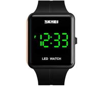 Gosasa Reloj digital LED de esfera grande, fecha, hora, 3 bares, impermeable, para hombres y mujeres, relojes deportivos, Negro -, Deportivo informal