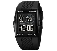 Gosasa Relojes militares deportivos para hombre con forma de avión digital con luz LED impermeable, C- Full Black, Digital