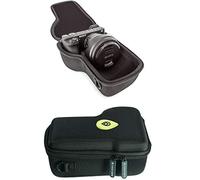 GOSCOPE Alpha GO CASE - Carcasa rígida compacta compatible con Sony Alpha a5100, a6000, a6100, a6300, a6400, a6500, a6600, a7c, ZV-E10, cuerpo de cámara con tamaños de lente de 10 a 105 mm [compatible