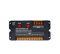 Gosera 12V 24V DC 9 Canales Controlador de Cinta de Tira LED Separada Salto Ráfaga de Agua Flash de Caballo Interruptor de Palabra Luminoso A