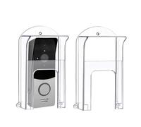 Gosera 2 Uds. Timbre de Puerta de Plástico Transparente, Cubierta para Lluvia, Timbre Protector Impermeable para Ring 1/2/3/4/Pro/Pro 2/