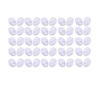 Gosera 25 pares Almohadillas de nariz de gafas de silicona Empuje En Rondodo 9mm