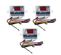 Gosera 3 Uds XH-W3001 MóDulo Controlador de Temperatura LED Digital Interruptor de Termostato Digital Termostato ElectróNico (12V 10A 120W)