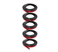 Gosera 5 Rollos en Total de Inserciones de Rejilla para Ventana, Kit de Rejilla, Borde Autoadhesivo para Despegar y Pegar, Decoración de Ventana DIY Simulada, Color Negro