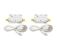 Gosera Amplificador De Bajo Ruido De 2 Piezas De 50 M-6 GHz, Receptor De SeñAl De Alta Ganancia, Amplificador De RecepcióN De SeñAl Frontal De 30 DB