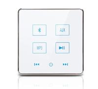 Gosera Amplificador de Pared Bluetooth para Cine en Casa, Pantalla Táctil, Panel de Música, de Audio de Fondo para el Hogar, Compatible con Tarjeta USB TF ()