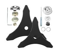 Gosera Cuchilla de Desbrozadora Cuchilla de Repuesto Weed, Acero de Carburo con Accesorio de Adaptador, (Eje de 25,4 Mm O 20 Mm)