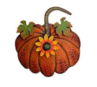 Gosera Estaca de Jardín de Calabaza de Metal Decoración de Otoño Letrero de Estaca de Patio de Calabaza Rústica Decorativa Decoración de Jardín Acción de Gracias Al Aire Libre Amarillo,A