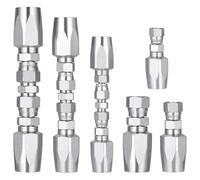 Gosera Kit de Reparación de Campo de Manguera Hidráulica 3 Piezas, 1/4 Pulgada,3/8 Pulgada,1/2 Pulgada y Piezas de Reparación Pequeñas, Accesorios de Reparación Hidráulica Reutilizables