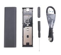 Gosera M2 SSD Case NVME Enclosure M.2 una USB SSD Adaptador para NVME PCIE NGFF M + B Key 2230/2242/2260/2280 Protocolo Dual (B)