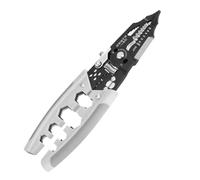 Gosera Peladores de Alambre Eléctrico Cables de Bobinado Multifuncionales Cable Crimper Wire Clippers Herramienta de Prensado de Alambre Profesional