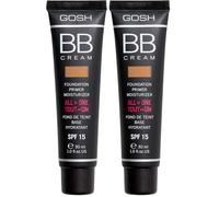 Gosh Bb Cream Foundation Primer Moisturizer #03-Warm Beige, 30 ml (Paquete de 2)