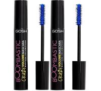 GOSH Boombastic Crazy Mascara for extreme volume and long lashes I Volume mascara with precise brush head I Lashes without clumps I Long-lasting, skin-friendly, vegan & fragrance-free I 02 Crazy Blue